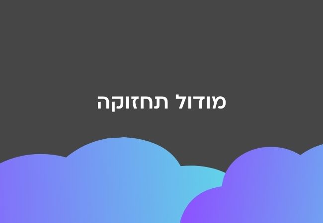 מודול תחזוקה
